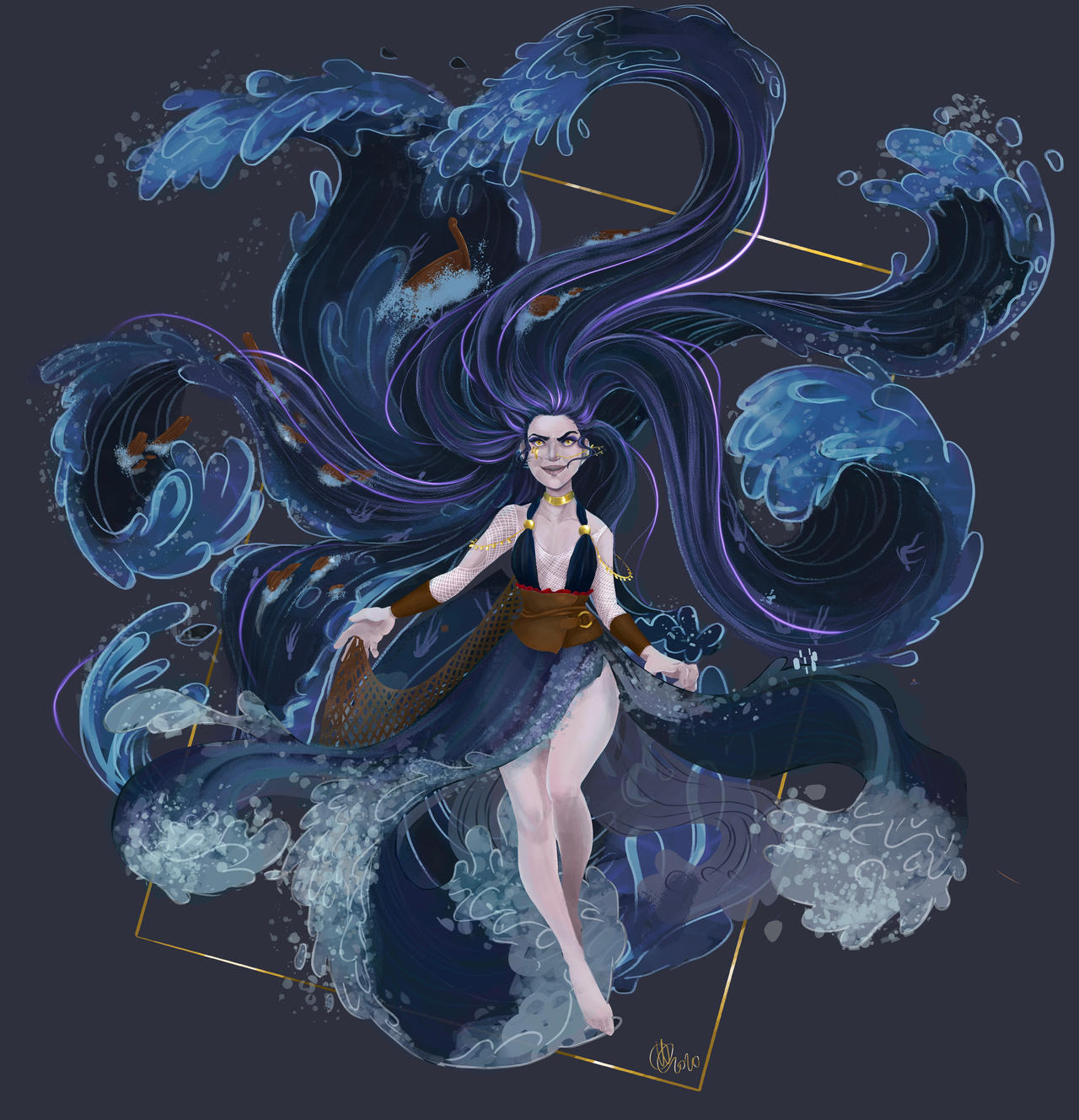 Goddess Ran Designs Ran - Goddess of the stormy sea by Ckirden on DeviantArt
