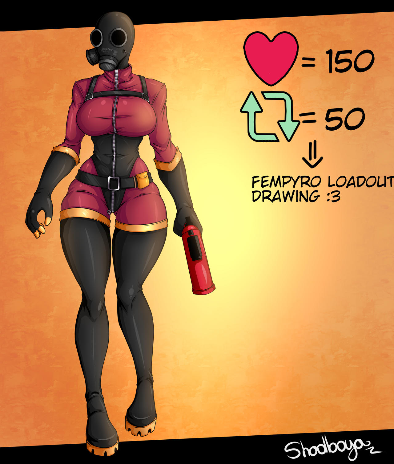 Fem Pyro Model Fempyro by Shadboya on DeviantArt