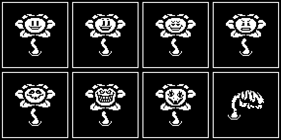 Pixilart - UnderTale Flowey Base resprite by ruv000