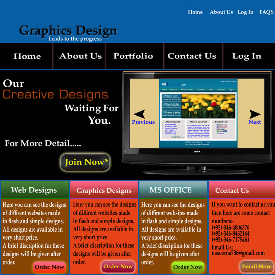 Website Design by naseerna786 on DeviantArt
