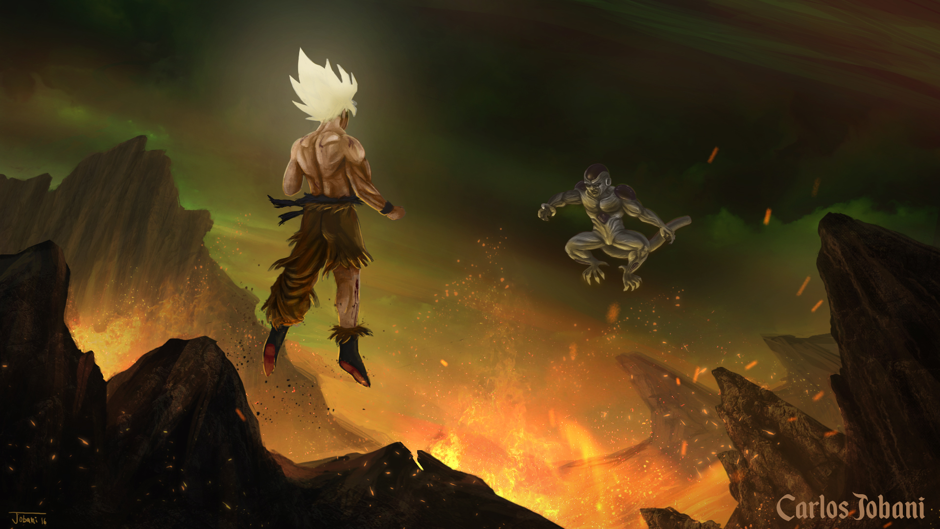 Goku vs Freeza by Valdenir9807 on DeviantArt