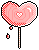 heart lollipop