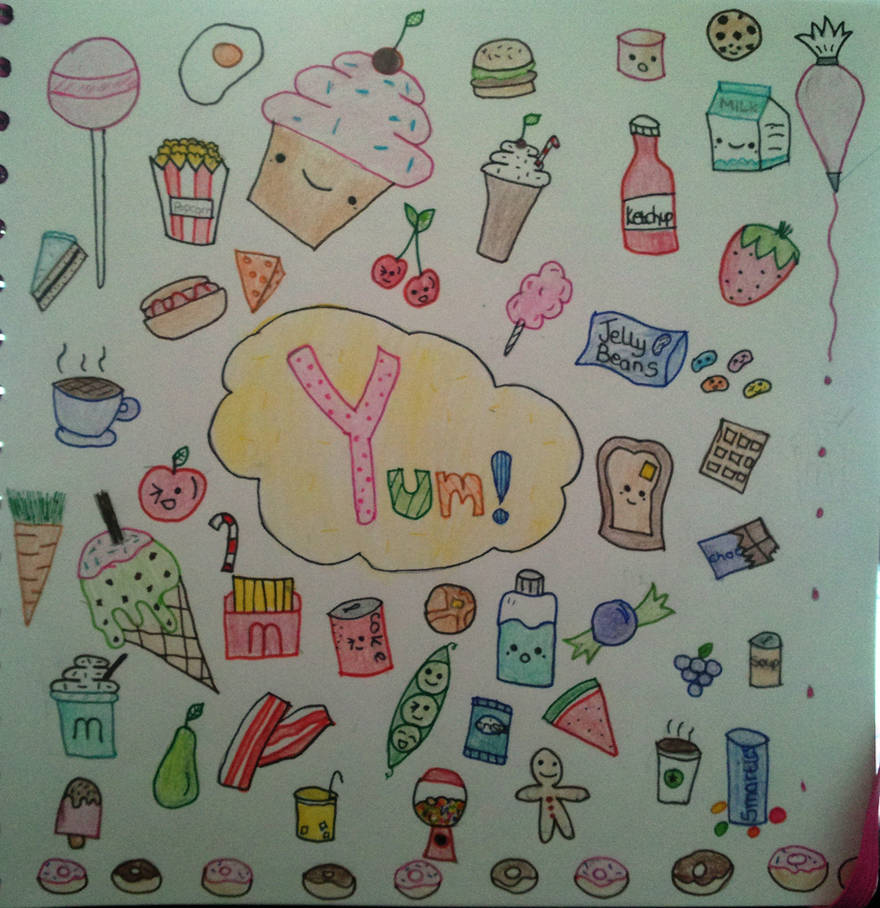 Cute kawaii food drawing by AliceCharms on DeviantArt