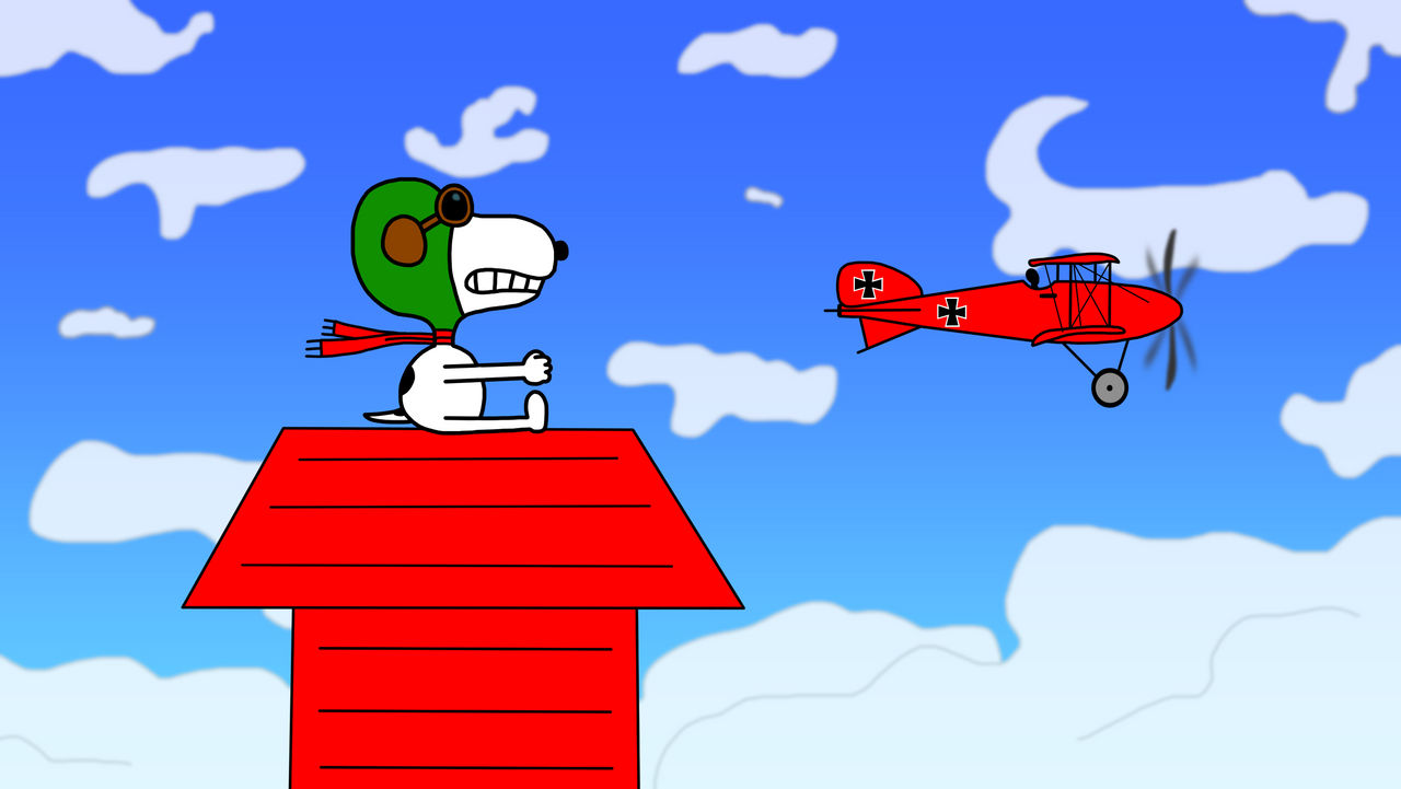 Snoopy vs the Red Baron by StickLover2000 on DeviantArt