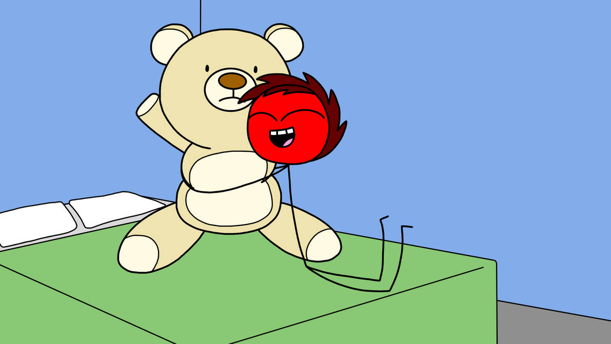Big Rufus Rufus hugging his huge teddy bear by StickLover2000 on DeviantArt