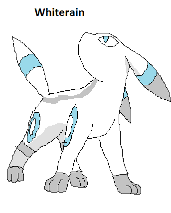 Whiterain the white umbreon