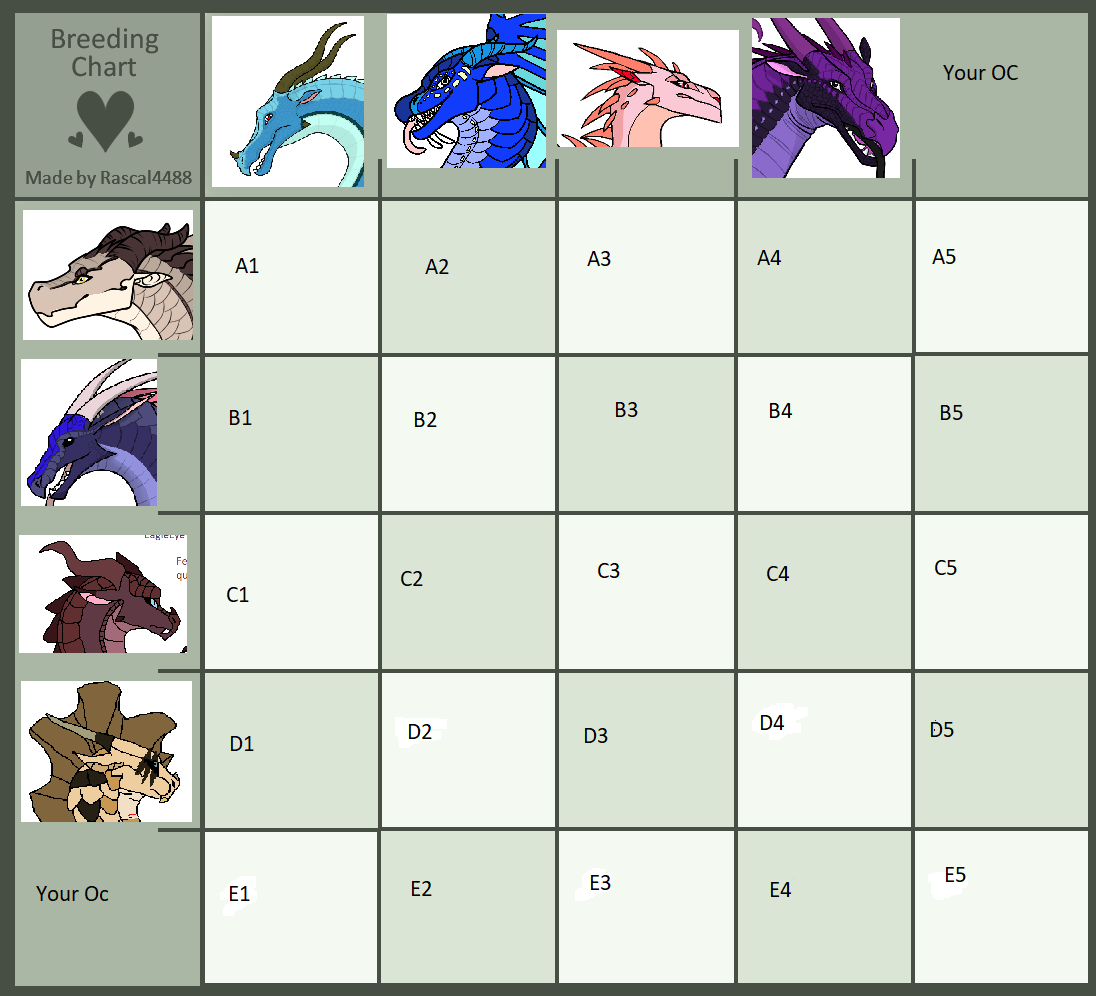 Breeding Grid Breeding Wof Grid Adopts by Natalia-Clark on DeviantArt