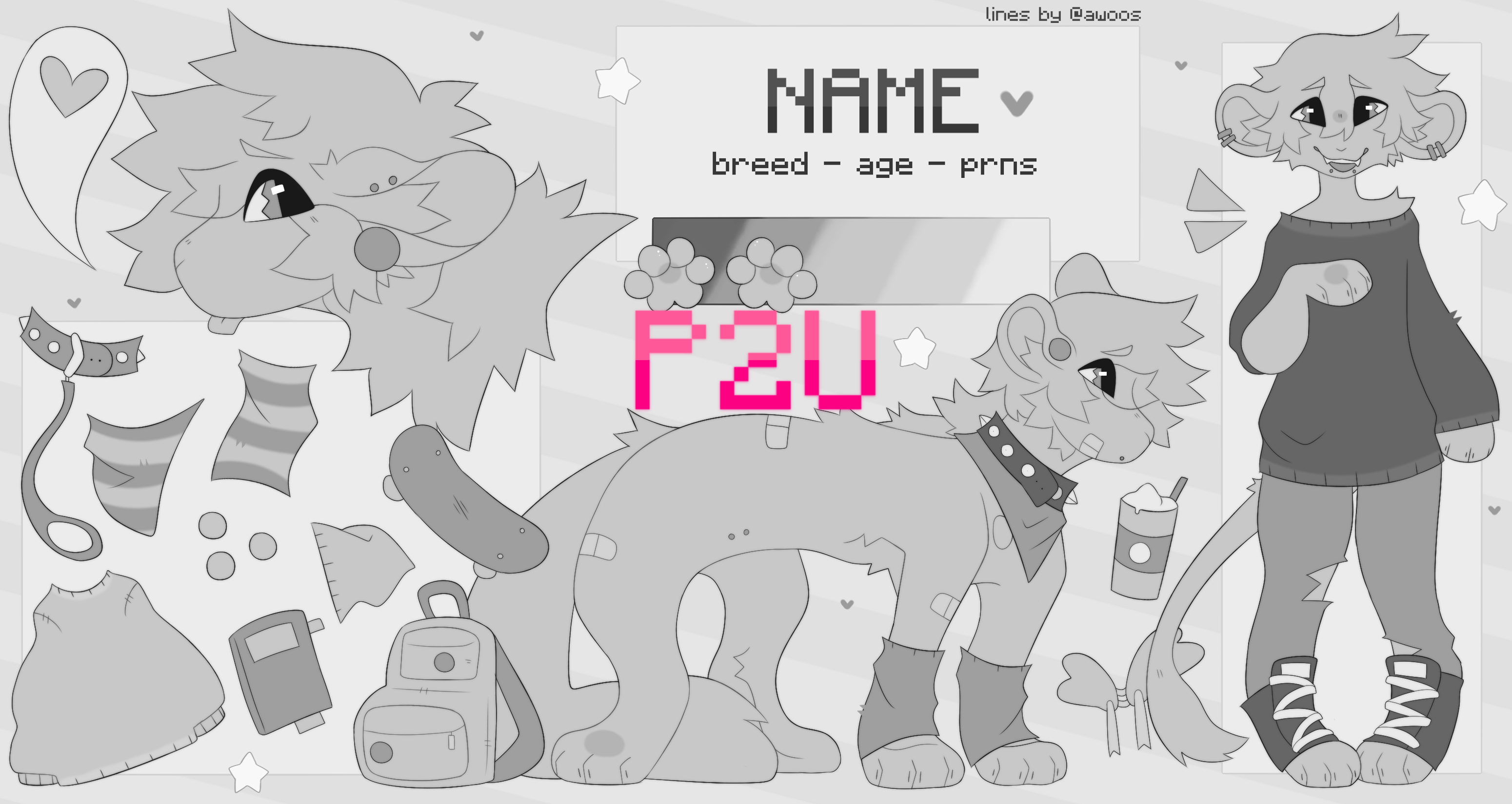 Feline Ref Base FELINE FULL REF BASE | 2022 by awooboys on DeviantArt
