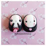 Kaonashi Polymer clay charms