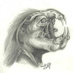 Rawhead Rex......Pencil drawing.