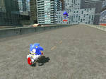 Classic Sonic Vs Classic Metal Sonic  Gmod style by segajosh3