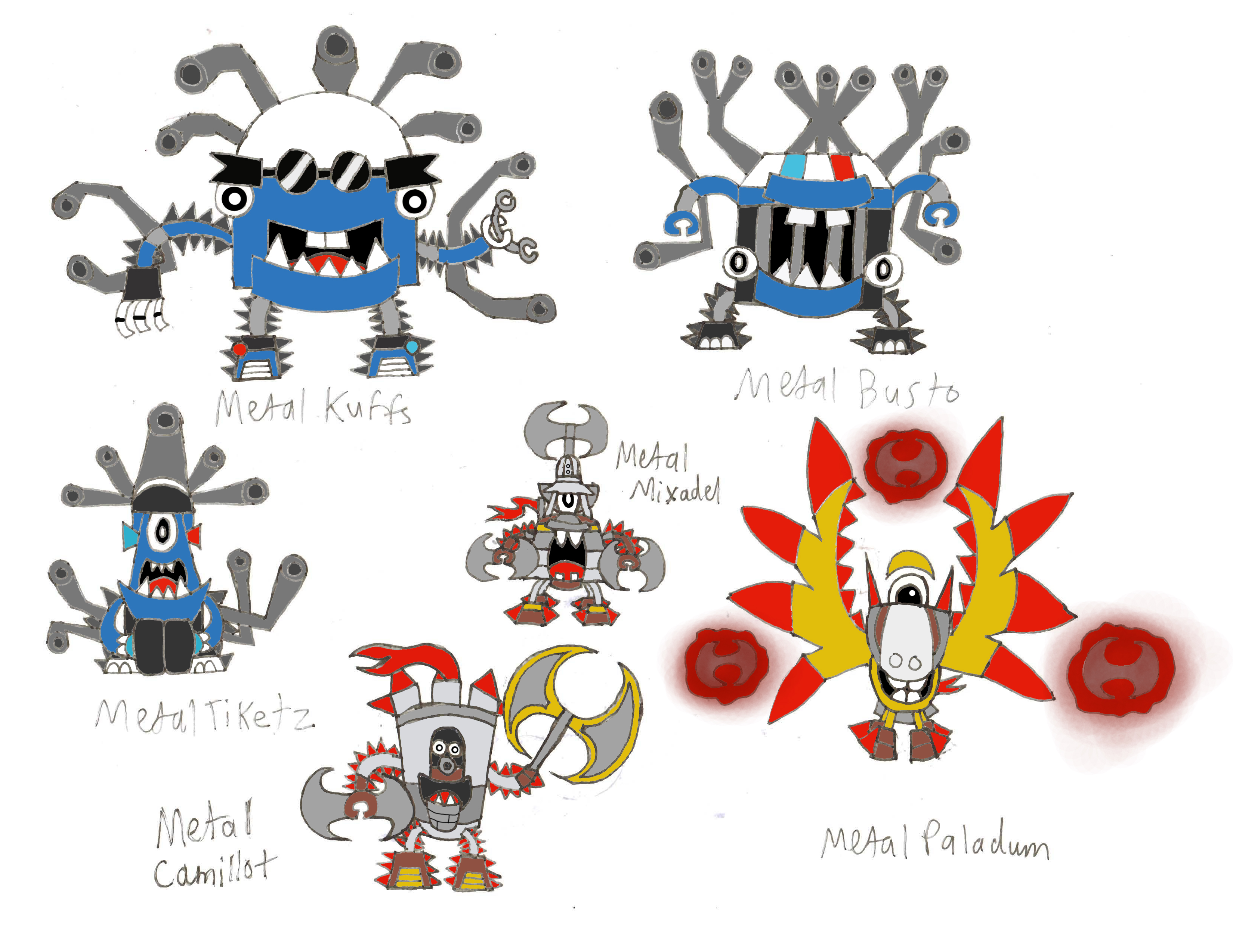 Metal Mixels Series 7 Pt. 1 by ToonWorldStudios on DeviantArt