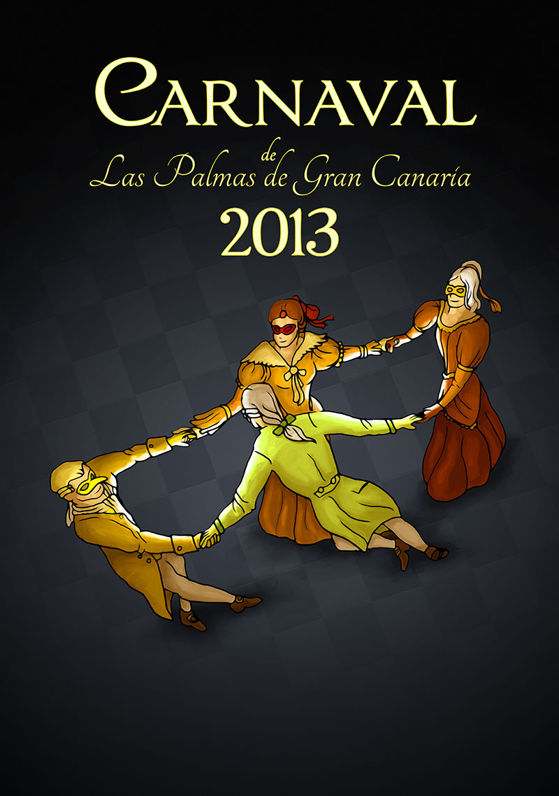 Carnival of Las Palmas poster contest submit by yeraymuaddib