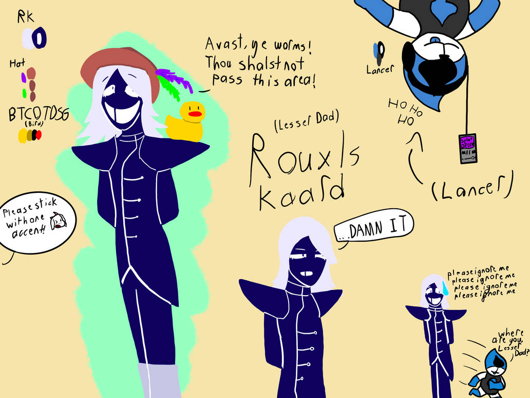 Delta Rune Rouxls Kaard (Deltarune) - Rouxls Kaard and Lancer Doodles by Orchuris on DeviantArt
