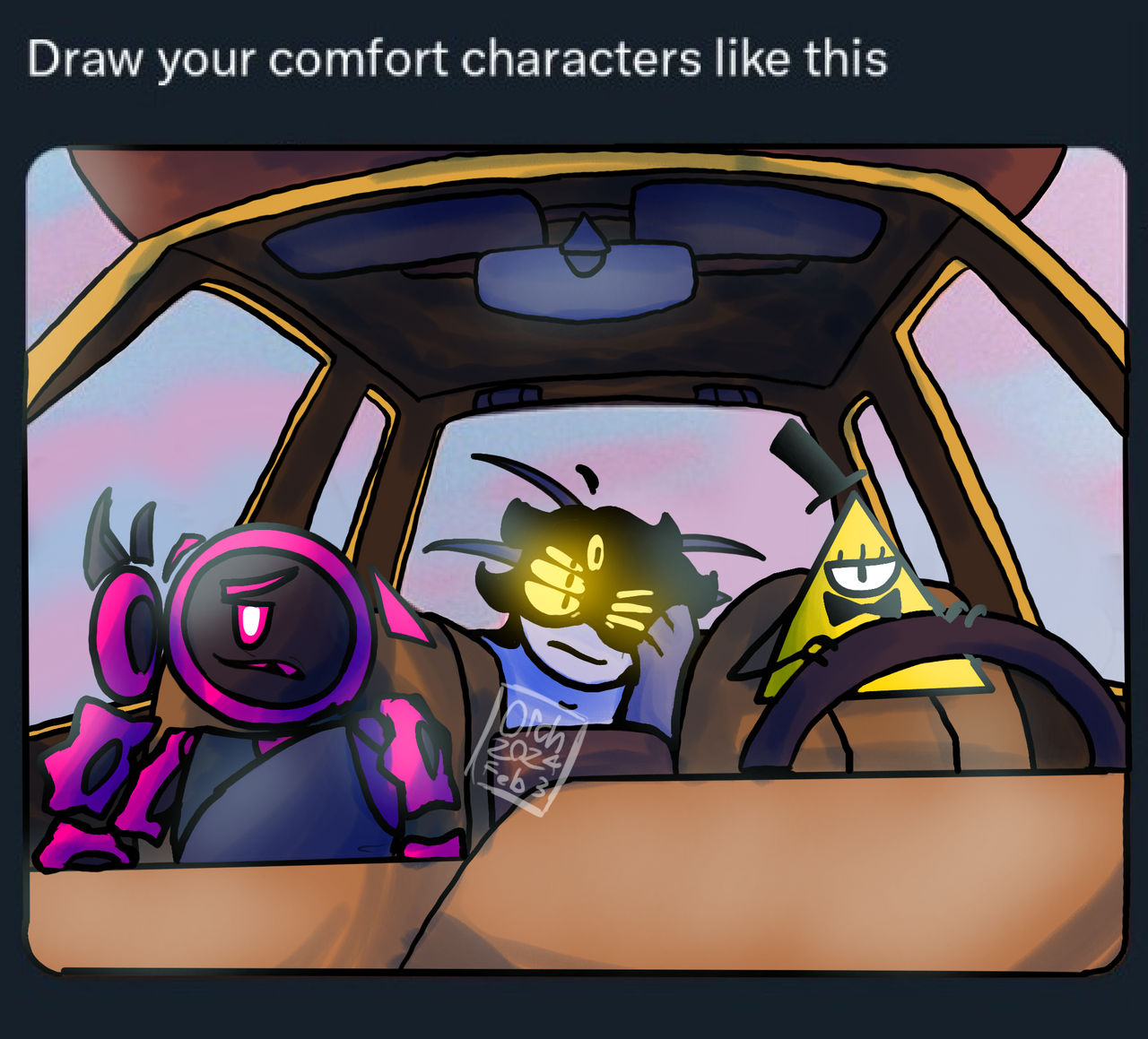 draw ur comfort characters meme by Orchuris on DeviantArt