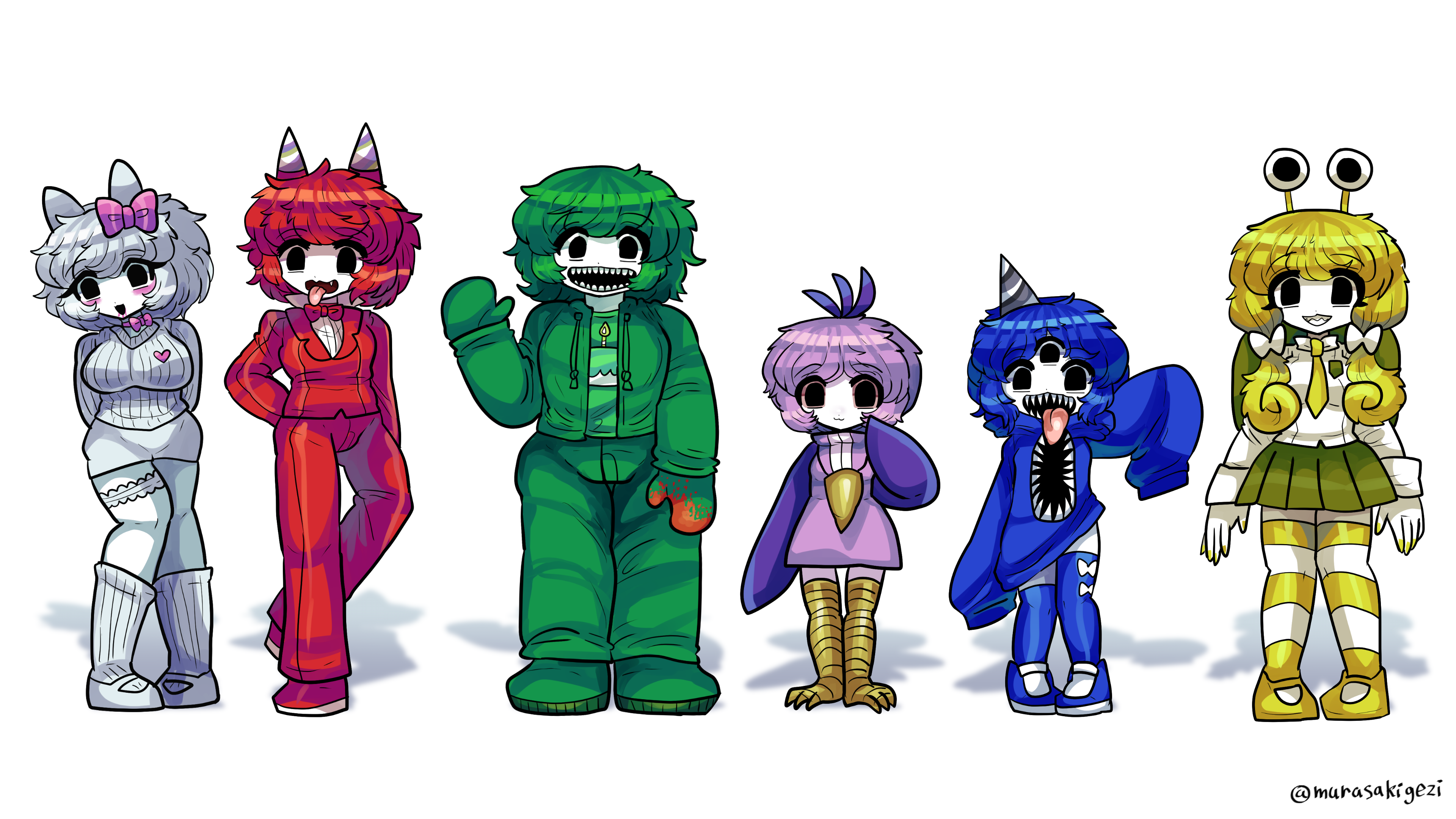 FANART rainbow friends gijinka Green 2023 6 5 by murasakigezigezi on  DeviantArt