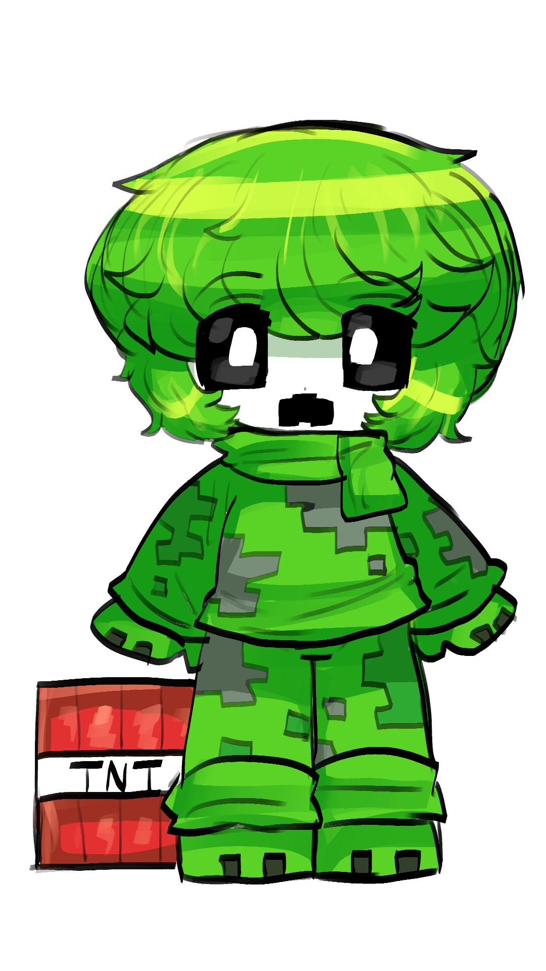 Cute minecraft creeper by DinowCookie on DeviantArt