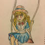 Chibi - Girl on a swing