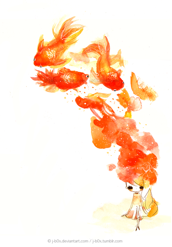Le Goldfishies in my Brain by jb0xtchi