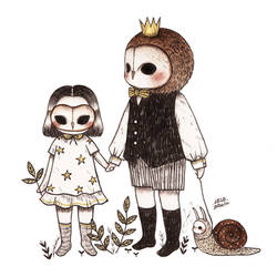 The Owl King, His Daughter and their Pet Snail