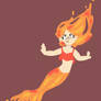 Fire mermaid