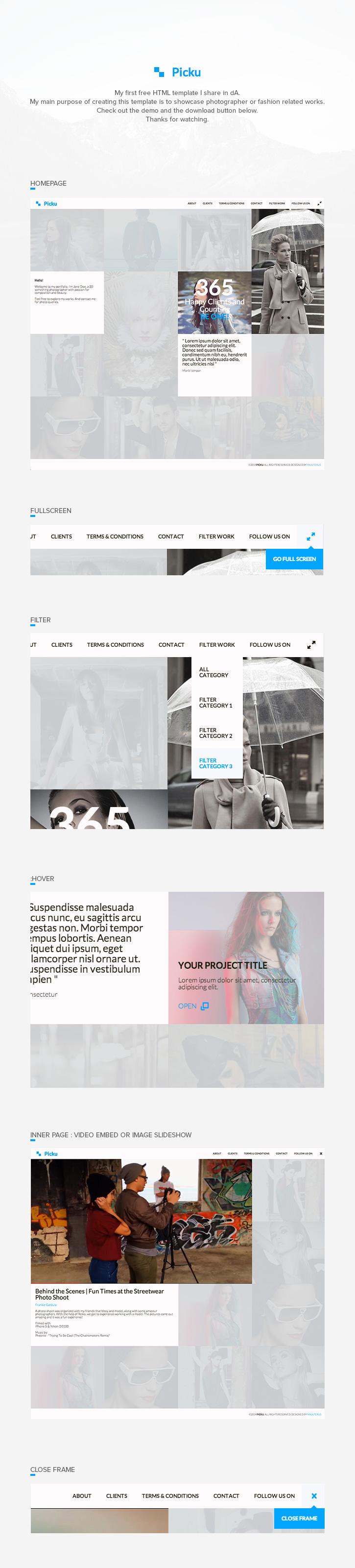 Picku - Free HTML Template