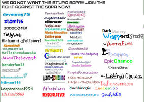 Sign if you are against SOPA, PIPA and ACTA