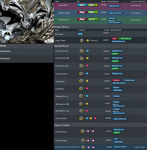 Moon Knight Marvel Vs. Capcom 3 Hybrid Moveset