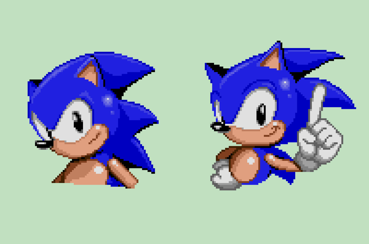 some edited classic sonic sprites. by TheGoku7729 on DeviantArt