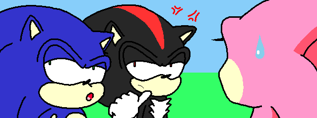 Sonic Introduces Shadow To Ruby by thedigiartist2 on DeviantArt