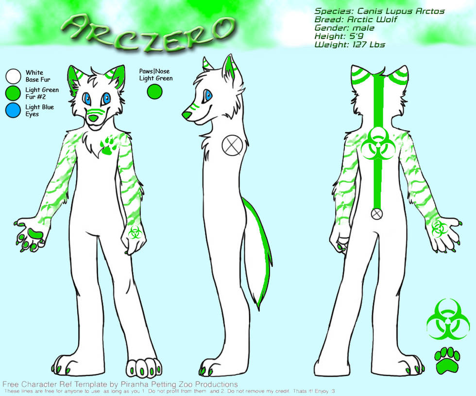 My Fursona First Reference Sheet by Crazyjump15 on DeviantArt