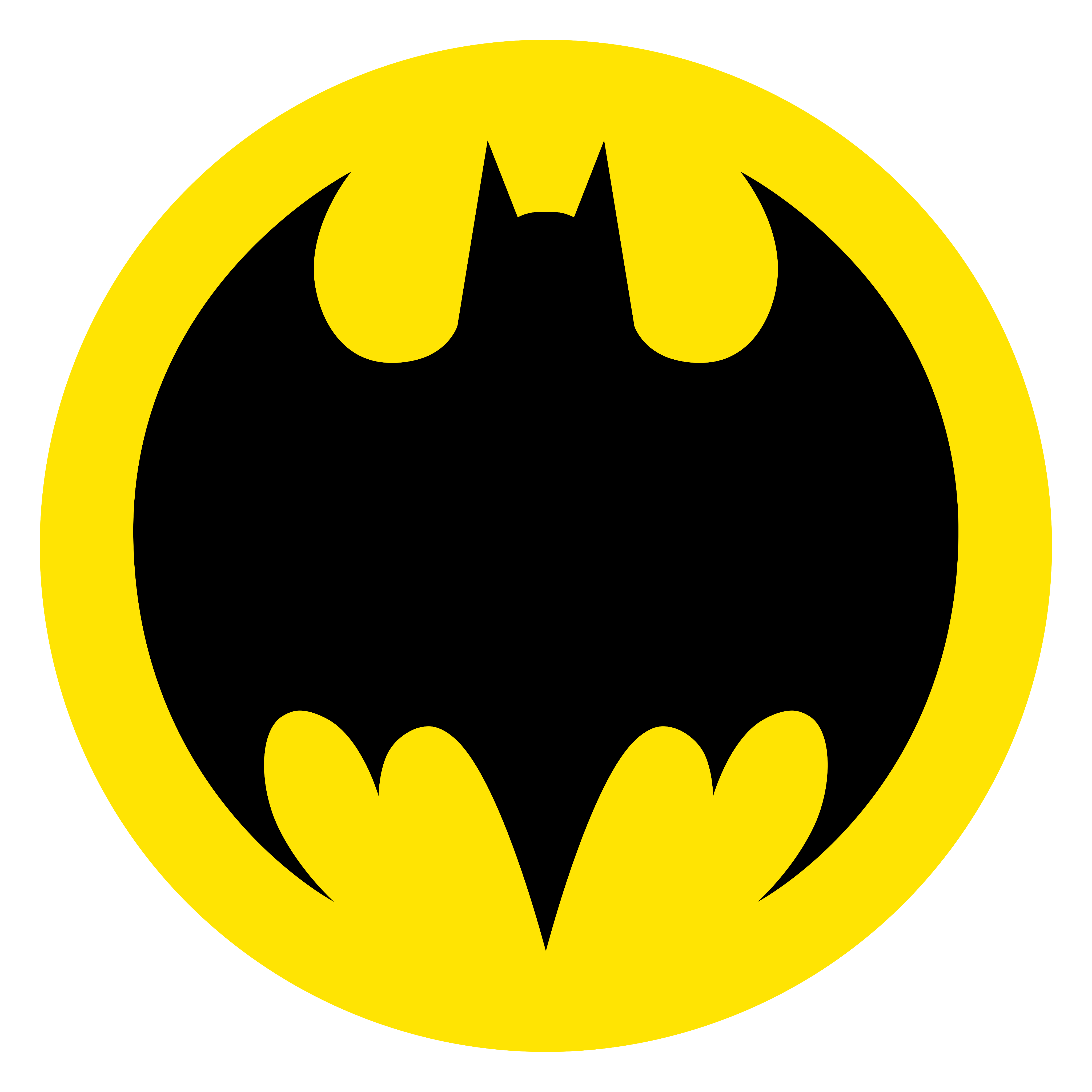 Batman Logo Circle Version by BrightestDayFan2814 on DeviantArt