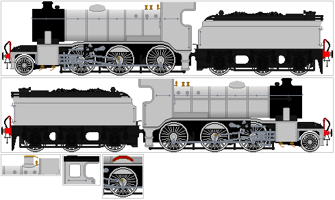 Enginebase Sprite Lner GNR H3, LNER K2, Sprite Sheet by tsDra90n on DeviantArt