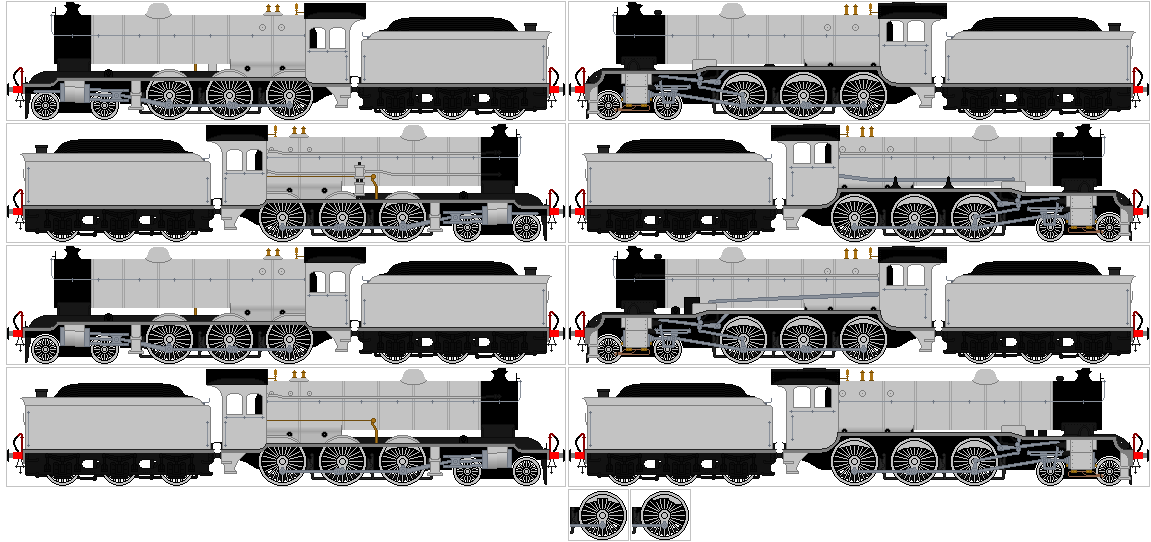 Enginebase Sprite Lner NER S3, LNER B16, Sprite Sheet by tsDra90n on DeviantArt