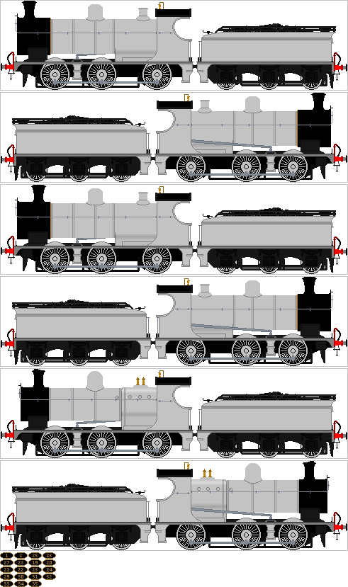 Furness Railway Class 1, Sprite Sheet by tsDra90n on DeviantArt