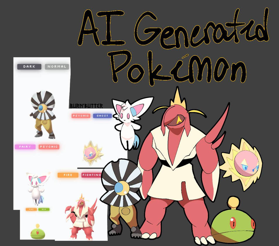 AI Generated Pokemon by BurnButter on DeviantArt