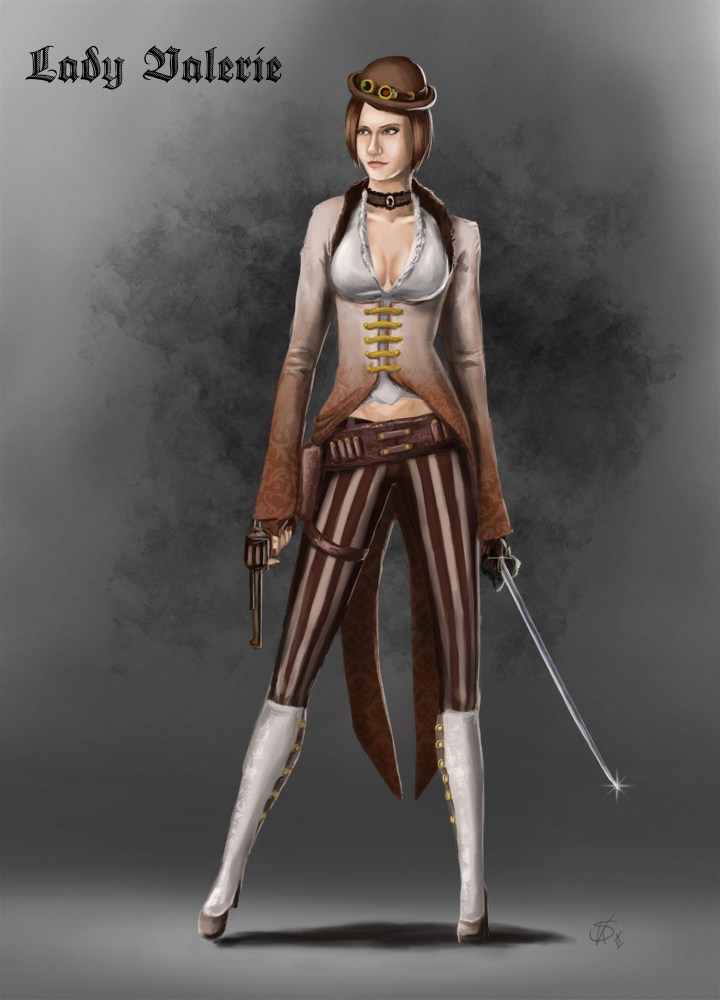 Lady Valerie Character Concept Design