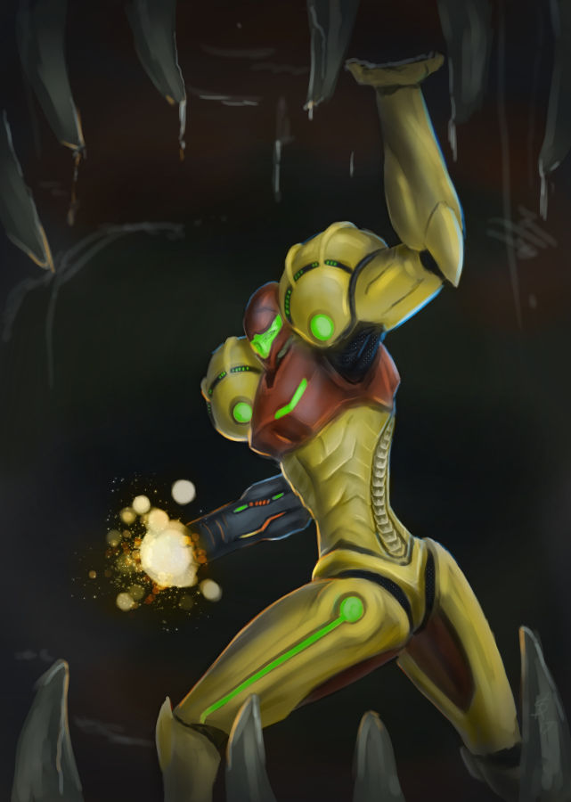Metroid - Samus Aran Charge-Beam by Dinoforce