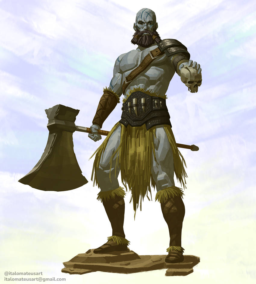 Goliath Barbarian DnD commission - @italomateusart by italomateusart on ...