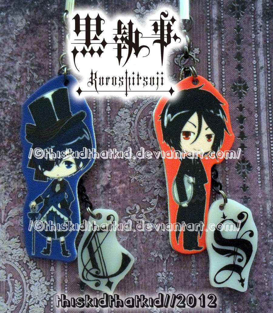 Ciel and Sebastian Phone Charms!