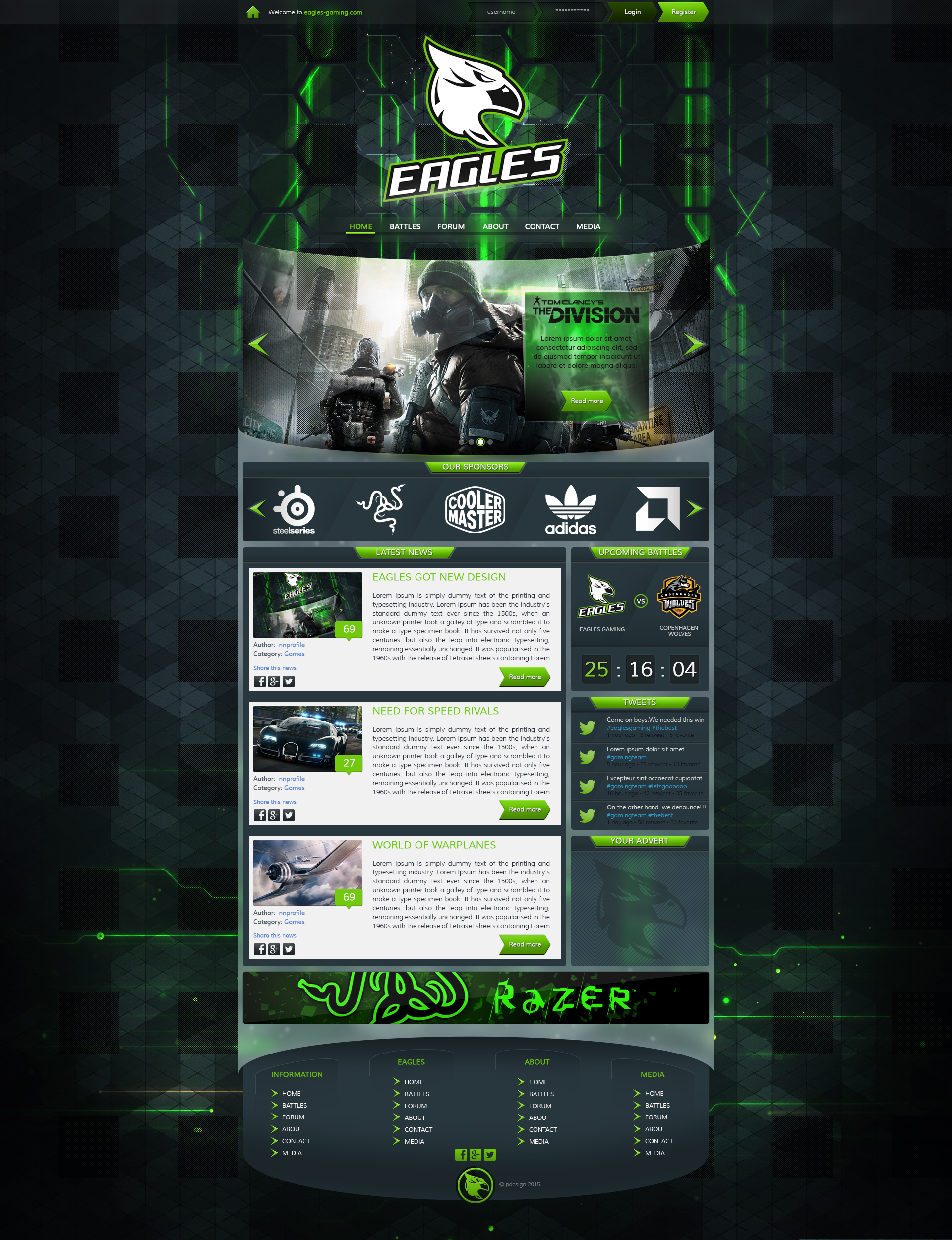 Eagle gaming template - FOR SALE