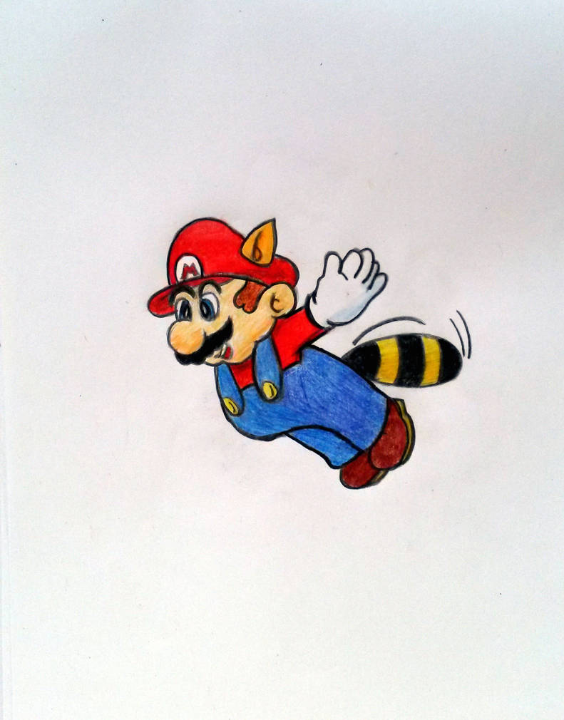 Mario Flying Racoon Mario flying by Hiwii on DeviantArt