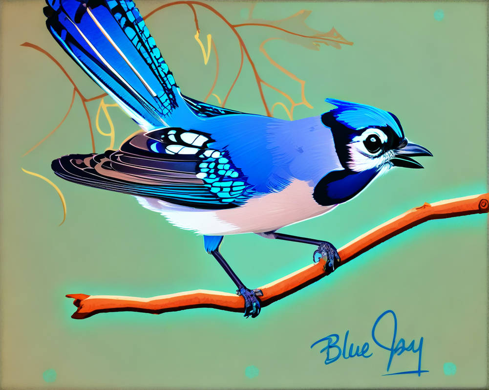 Blue jay Digital Conversion by Papo500 on DeviantArt