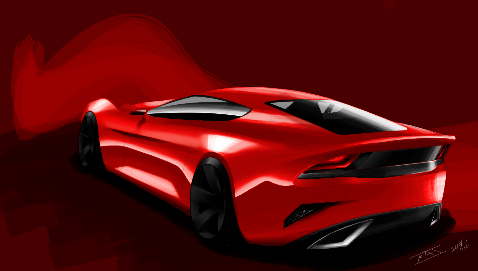 Muscle Car Rendering Digital Sports/Muscle Car Render by radeon263 on DeviantArt
