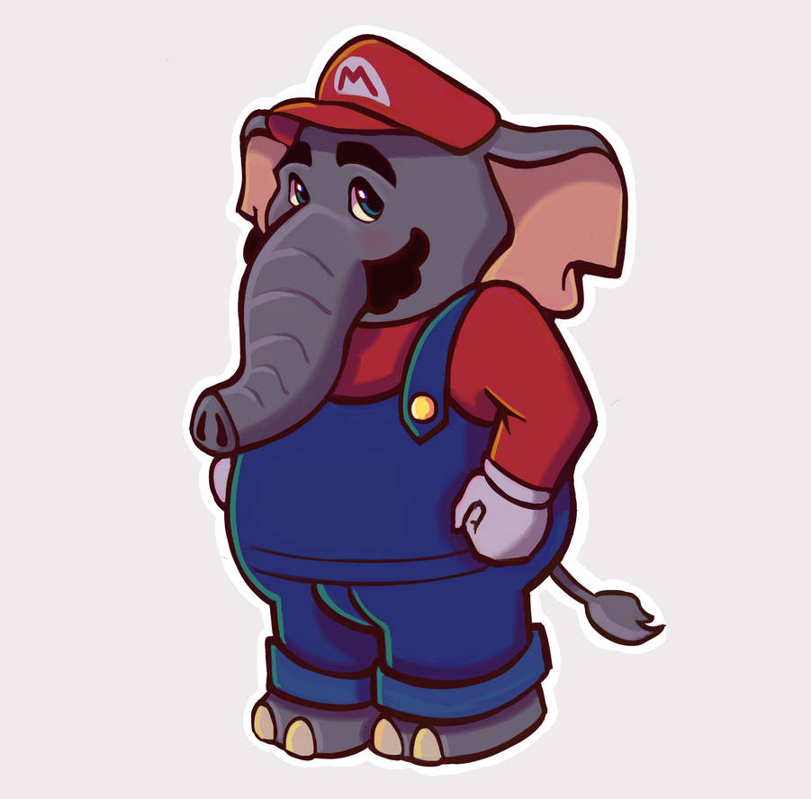 Elefante Rosa Mario Mario elefante by Subclea on DeviantArt
