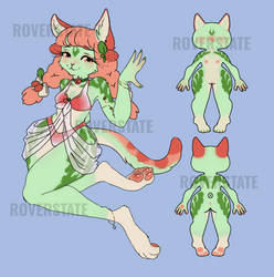 Strawberry cat fae ADOPT