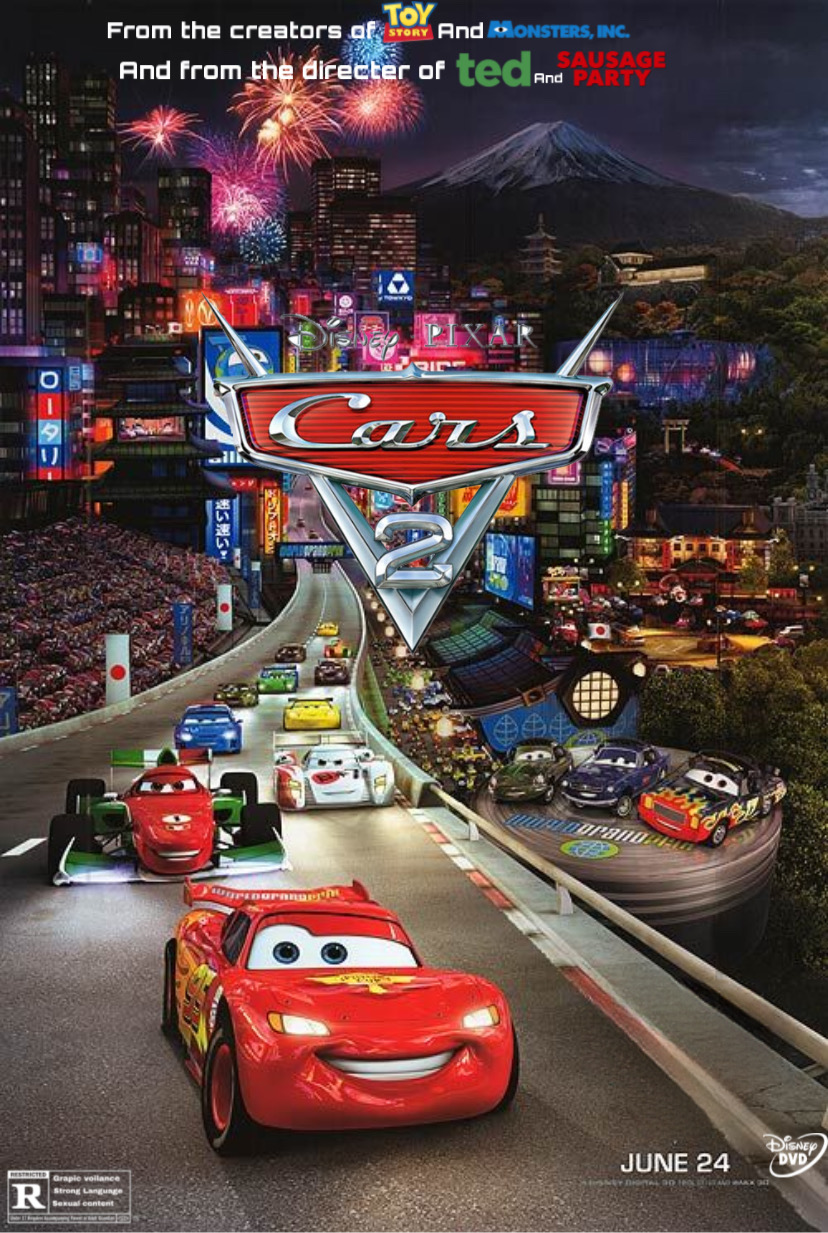 What if.. Cars 2 was rated-R by Davidg2401 on DeviantArt
