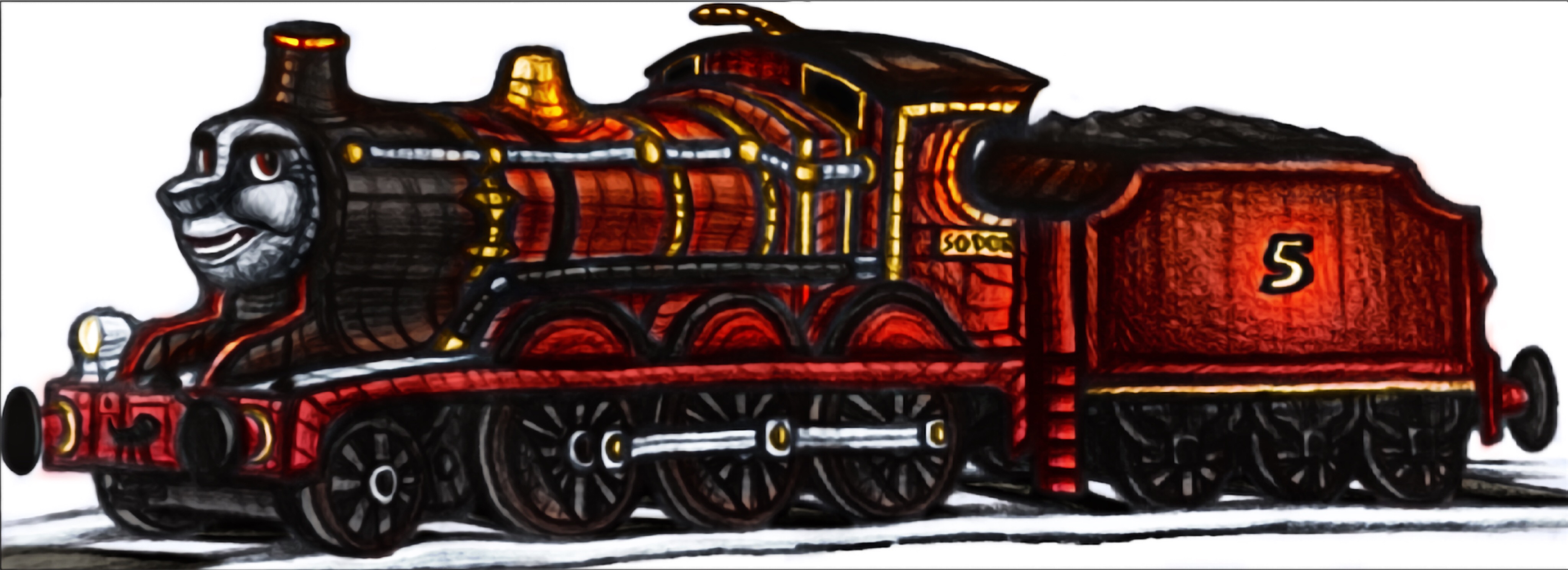 James the Red Engine, Character-community Wiki