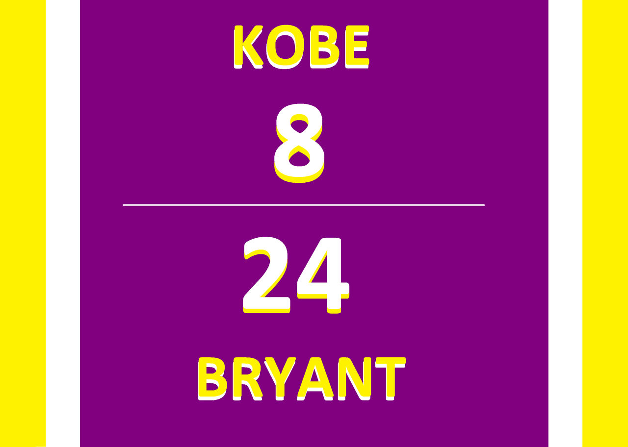 Kobe Bryant 8 and 24 Tribute by ConnorMcgranahan on DeviantArt