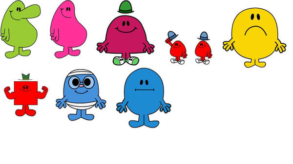 Mr Men Original forms by SilentCartoonist on DeviantArt